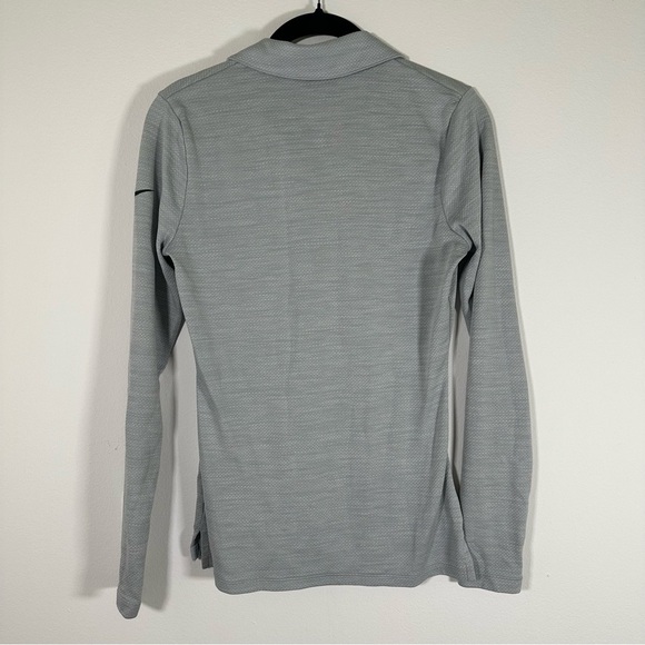 Nike Golf Long Sleeve Collared Performance Shirt Size Small Grey Dri-fit - Picture 2 of 7